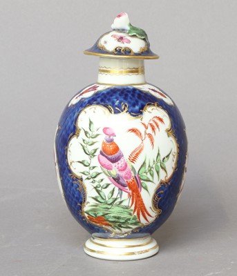Lot 341 - A Worcester Porcelain Tea Canister and Cover,...