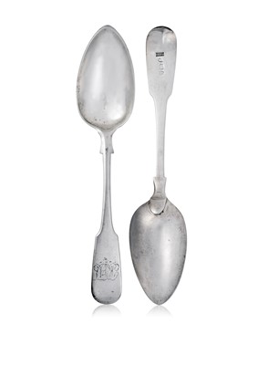 Lot 2041 - A Set of Six George III Provincial Silver Dessert-Spoons