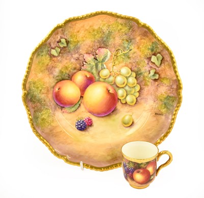 Lot 266 - A Royal Worcester Porcelain Plate, by Frank...