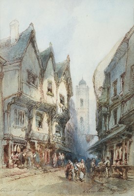Lot 24 - Paul Marny (1829-1914) "Shambles, York” Signed...