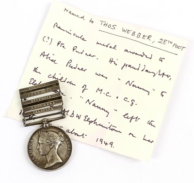 Lot 19 - A Military General Service Medal, awarded to...