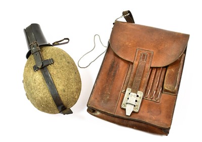 Lot 119 - A Second World War German M35 Tan Leather...
