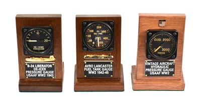 Lot 72 - Three Second World War Cockpit Instruments:-...