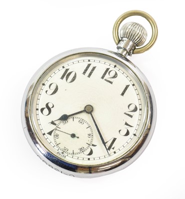 Lot 58 - A British Military Issue Chromium Plated Top...