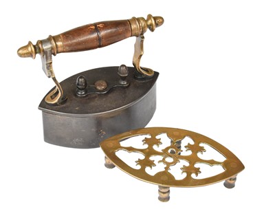Lot 2136 - Late 19th Century Cast Iron Scottish Flat Iron,...