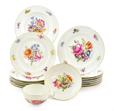 Lot 275 - A Marcolini Meissen Porcelain Service, early...
