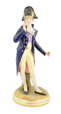 Lot 278 - A Meissen Porcelain Figure of a Dandy, late...