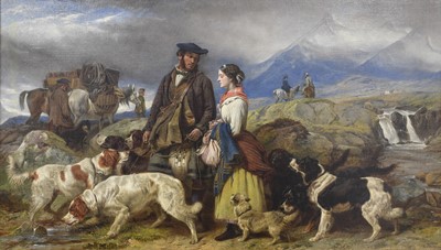 Lot 1088 - Richard Ansdell RA (1815-1885) "Going to the...