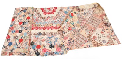 Lot 2188 - 19th Century Chintz and Patchwork Reversible...