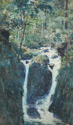 Lot 1016 - Alfred Heaton Cooper RI (1864-1929) Woodland...
