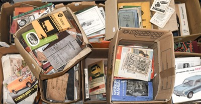 Lot 106 - ~ A Good Collection of Car Brochures, mainly...
