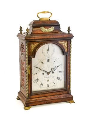 Lot 386 - A Mahogany Striking Table Clock, signed Josph...