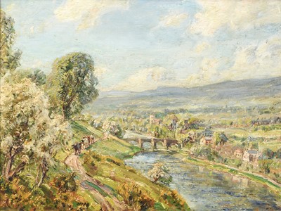Lot 1065 - Herbert Royle (1870-1958) Extensive river...