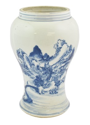 Lot 294 - A Chinese Porcelain Vase, in Kangxi style,...