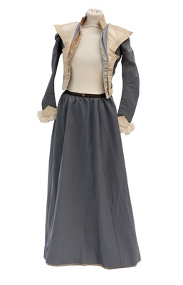 Lot 2038 - Early 20th Century Grey Wool Walking Dress...