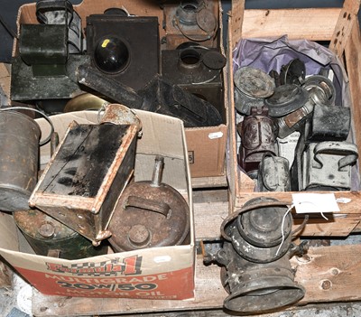 Lot 57 - ~ Assorted Lanterns, Carriage and Bicycle Lamps