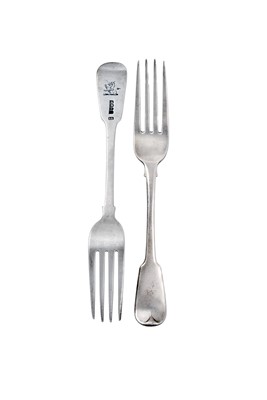 Lot 2049 - A Set of Six George III Irish Silver Table-Forks