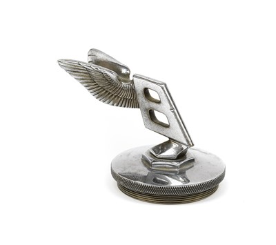 Lot 4 - A Bentley Winged Chrome Car Mascot, mounted on...