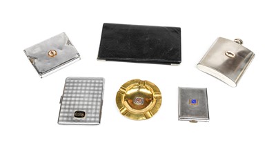Lot 82 - Automobilia, to include: an MG circular brass...