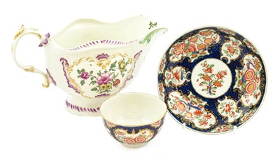 Lot 223 - A Worcester Porcelain Sauceboat, circa 1765,...