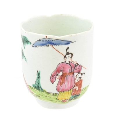 Lot 225 - A Chaffers Liverpool Porcelain Coffee Cup,...