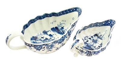 Lot 211 - A Worcester Porcelain Sauceboat, circa 1775,...