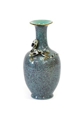 Lot 303 - A Chinese Porcelain Robin’s Egg Glazed Vase,...