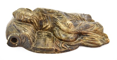 Lot 327 - A Chinese Soapstone Paperweight, carved as a...