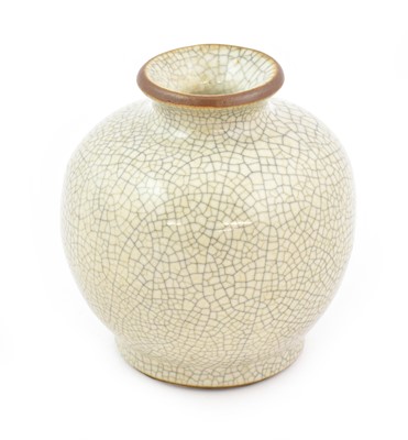 Lot 305 - A Chinese Quan Type Crackle Glazed Vase, in...