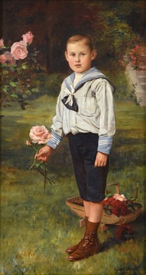Lot 1124 - Charles Spencelayh (1865-1958) "Sailors Suit"...