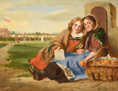Lot 1100 - Thomas P Hall (fl.1837-1867) Orange sellers at...