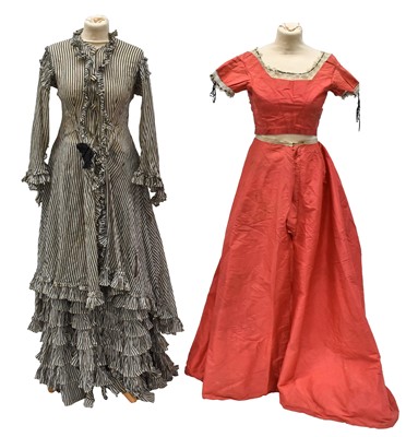Lot 2075 - Late 19th Century Pink Silk Two Piece Evening...