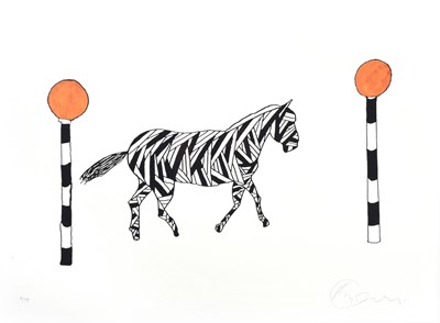 Lot 131 - Billy Connolly CBE (b.1942) Scottish "Zebra...