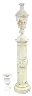 Lot 62 - A 19th Century Italian Carved and Grey Veined...