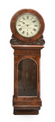 Lot 393 - A Good Mahogany Centre Seconds Regulator Wall...