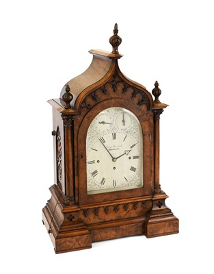 Lot 389 - A Good Victorian Walnut Quarter Chiming...