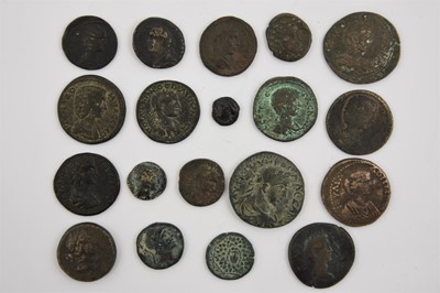 Lot 45 - ♦19 x Roman Provincial, comprising: Amorgos -...
