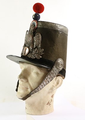 Lot 98 - A French 1st Light Infantry Officer's Shako,...