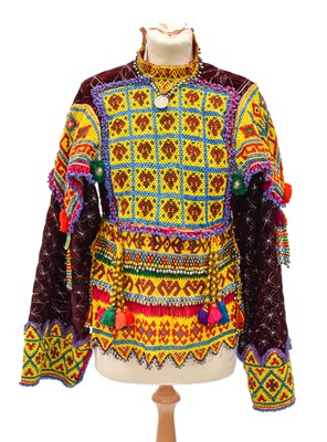 Lot 2202 - A 20th Century Heavily Beaded Shirt Front from...