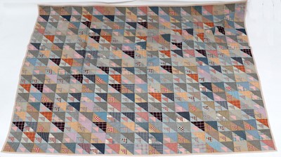 Lot 2177 - 20th Century Stylised Patchwork Bed Cover of...