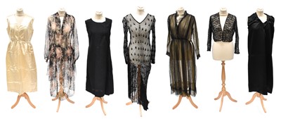 Lot 2096 - Early 20th Century Dresses, comprising a gold...