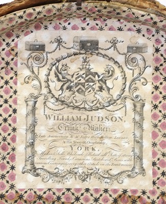 Lot 71 - A George III Travelling Trunk, labelled...