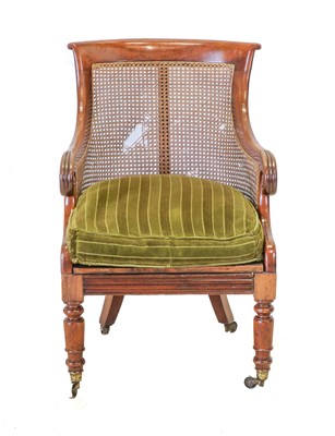 Lot 11 - A George IV Mahogany Bergere, 2nd quarter 19th...