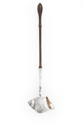 Lot 2046 - A George II Silver and Wood Punch-Ladle
