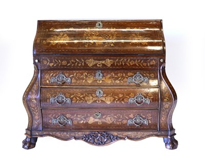 Lot 571 - A Mid 19th Century Dutch Walnut and Marquetry...