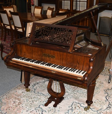 Lot 600 - Collard & Collard: An Early Victorian Rosewood...