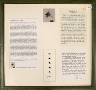 Lot 30 - A Framed Display Of Letters And Articles Relating To "Eric's Beetle"