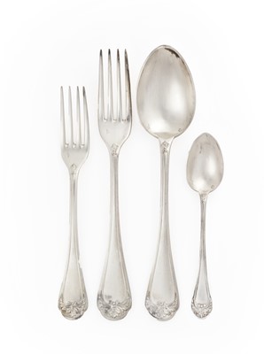 Lot 2056 - A French Silver and Silver Plate Table-Service