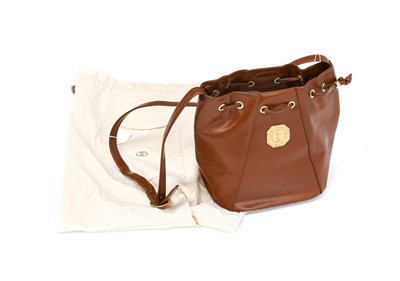 Lot 2247 - Yves Saint Laurent Brown Drawstring Bucket Bag...