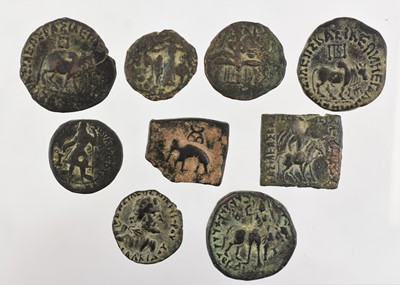 Lot 34 - ♦63 x Indo-Greek, Baktrian, Scythian, Kushan...